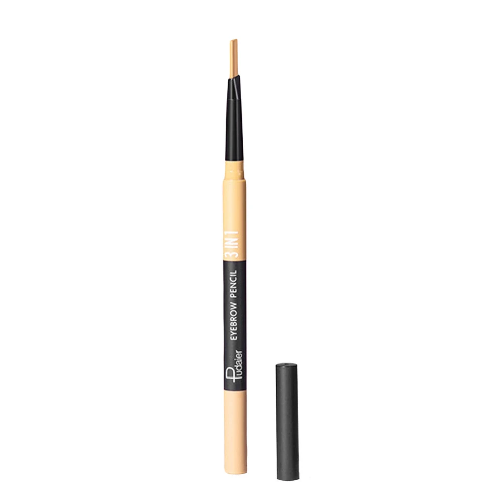 3-in-1 Eyebrow Pencil, Waterproof Eyebrow Powder Natural Brow Tint