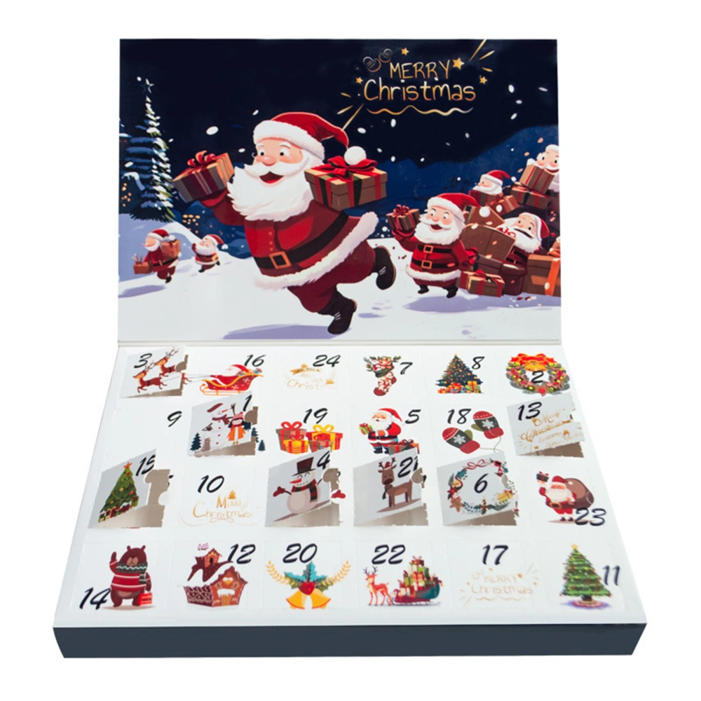 Christmas Advent Calendar, Cartoon Miniature Figurine Blind Box Gift 