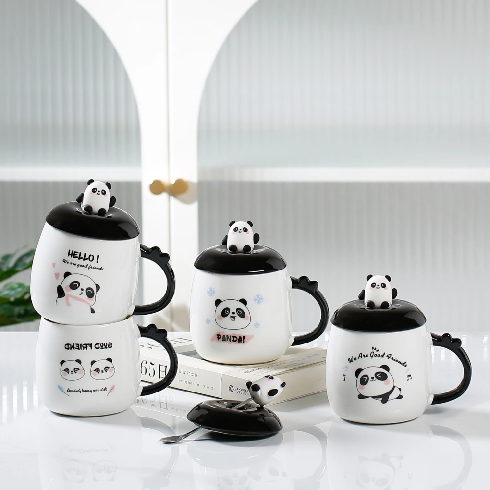 Cute Cartoon Panda Ceramic Cup Creative