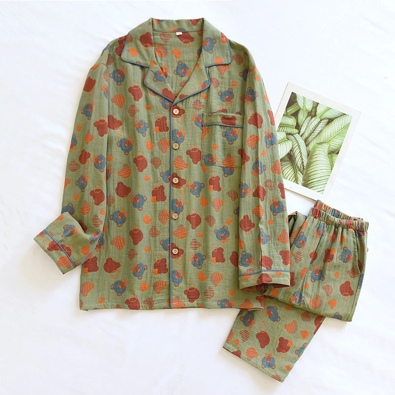 Spring And Autumn Thin Cotton Homewear Suit