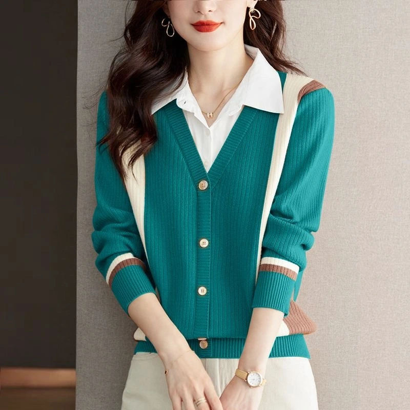 Women's Fashion Casual Multicolor Top Bottoming Shirt