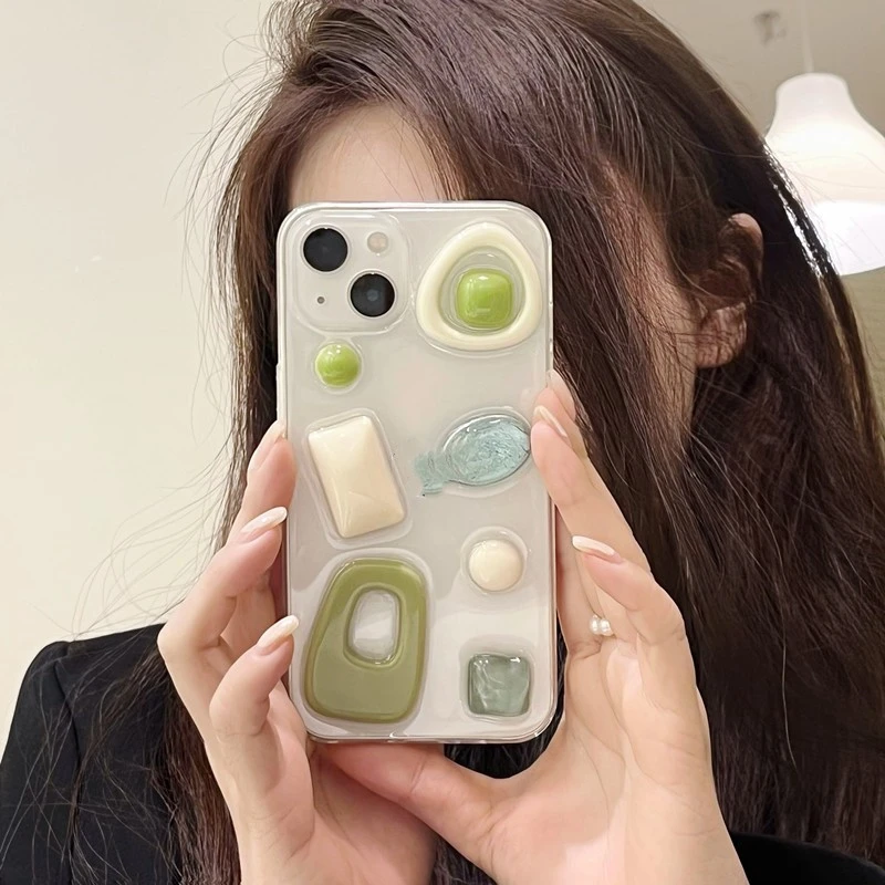 Original High-end Niche Avocado Green Phone Case