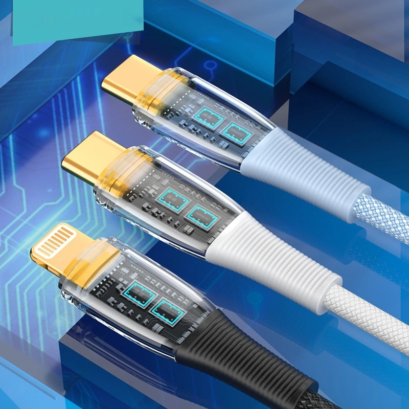 Low Temperature Fast Charging Transparent Data Cable