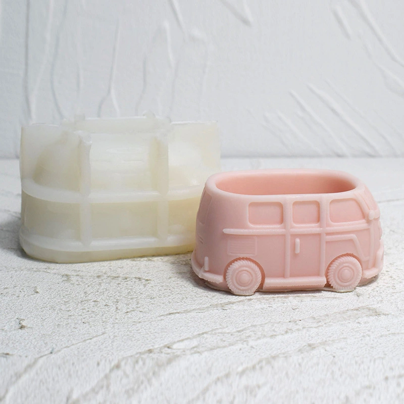 Bus Car Flower Pot Silicone Mold