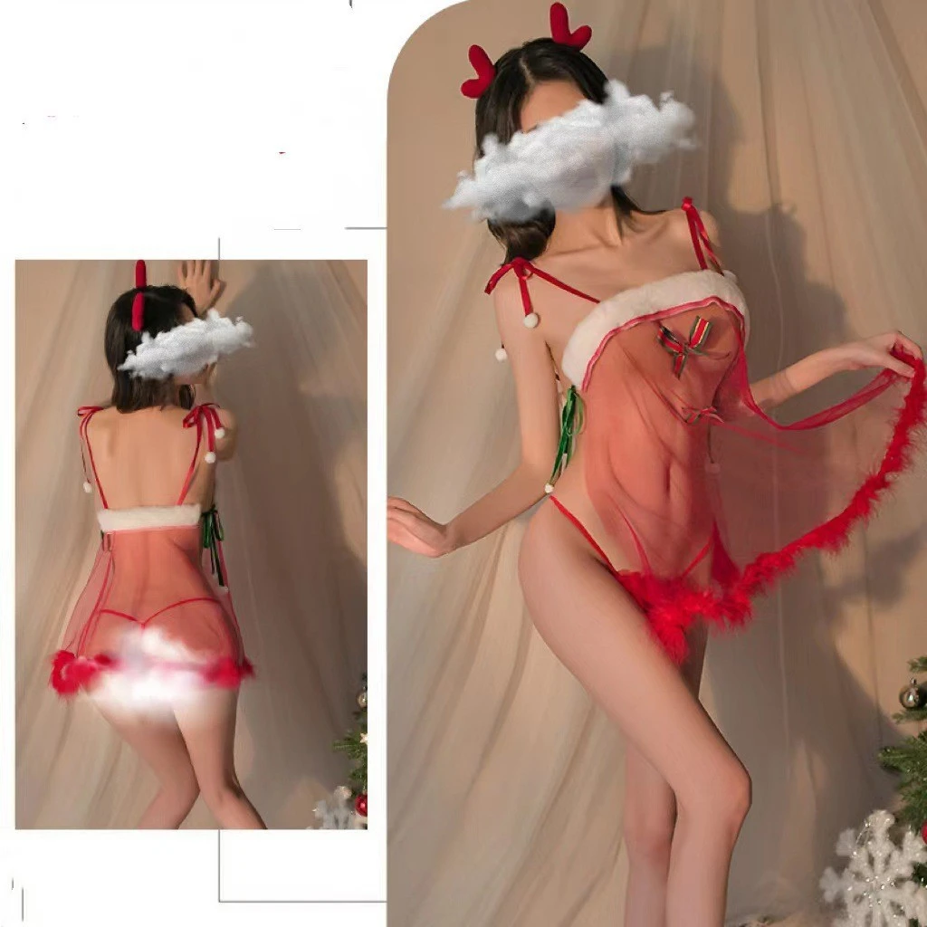 Pure Desire Slip Nightdress Christmas Backless