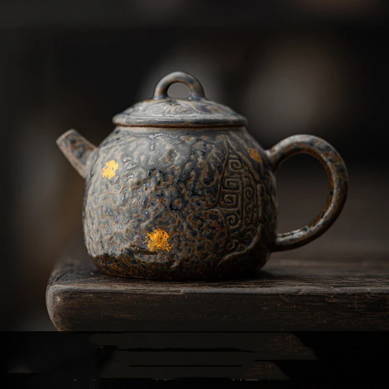 Handmade Teapot Old Rock Clay Kung Fu