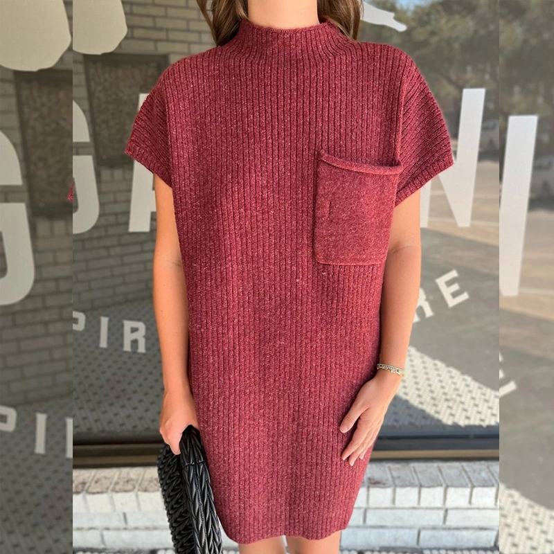 Autumn And Winter New Solid Color Woolen Skirt European And American Loose Casual Style