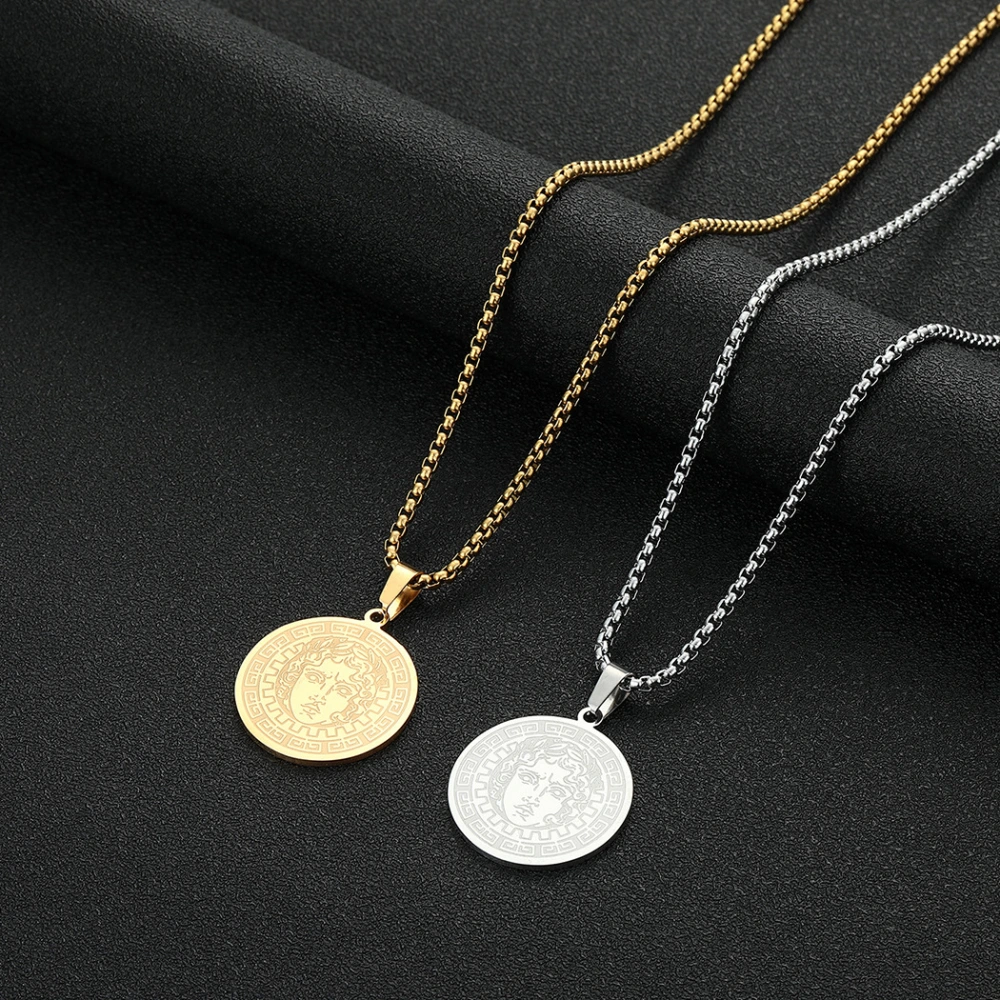 Stainless Steel Apollo Apollo Gold-plated Pendant Necklace