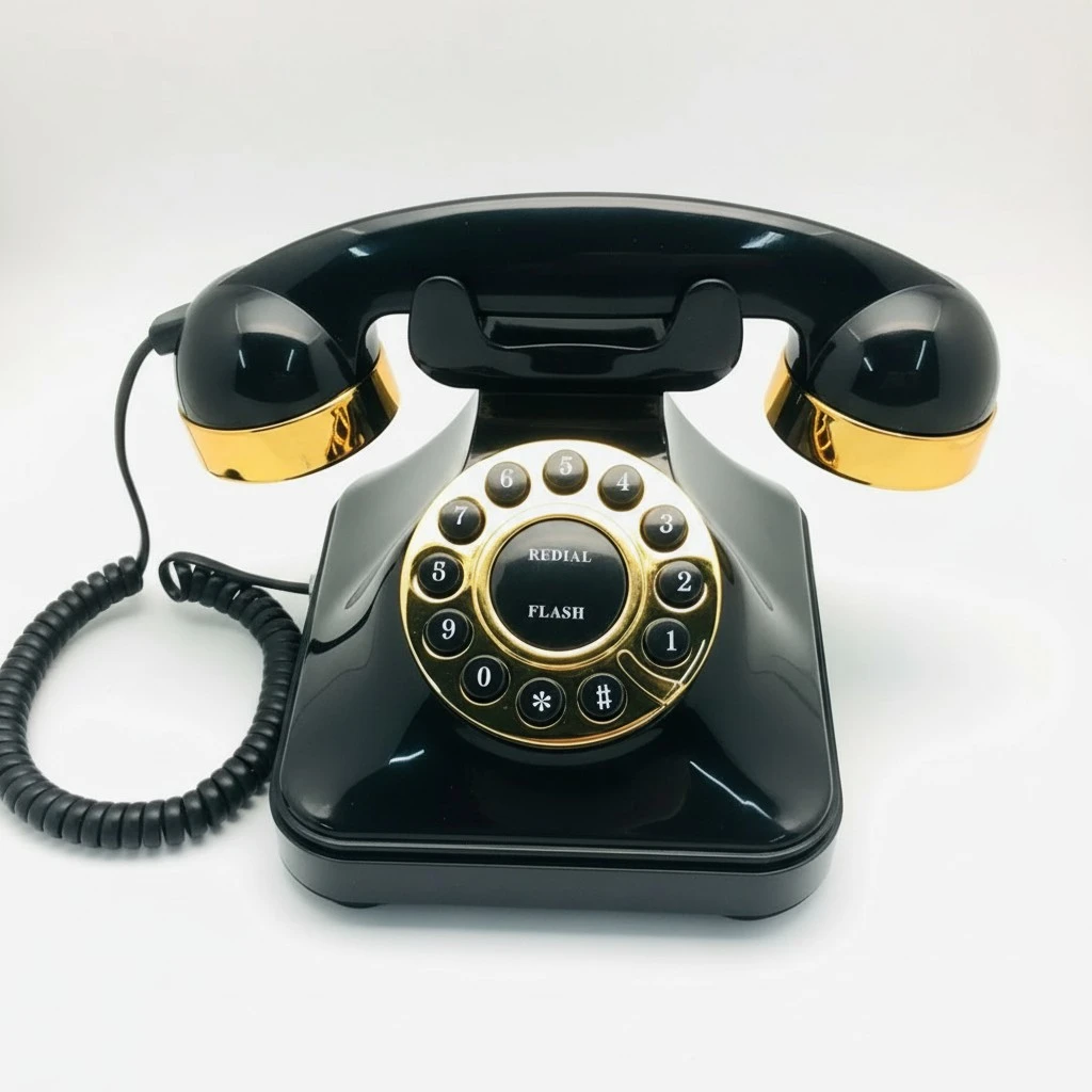 Gold-plated Telephone Old-fashioned Antique