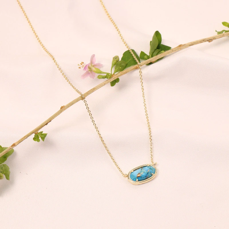 Fashion Blue Clavicle Chain For Women