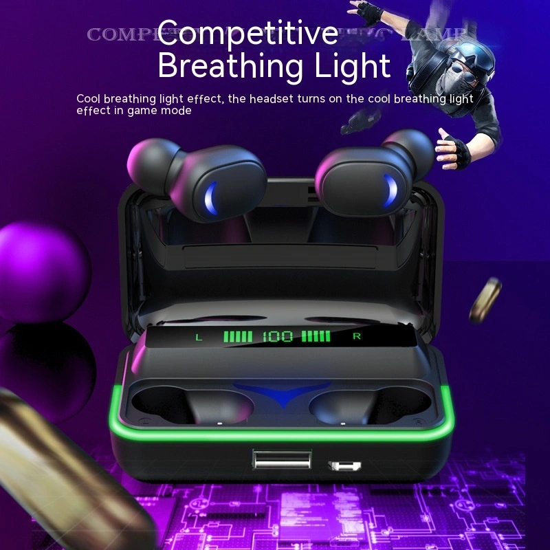 Gaming Bluetooth Headset Breathing Light Wireless