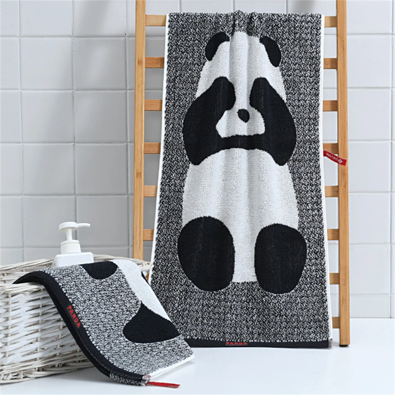 Panda Cartoon Pattern Facecloth Cotton Absorbent