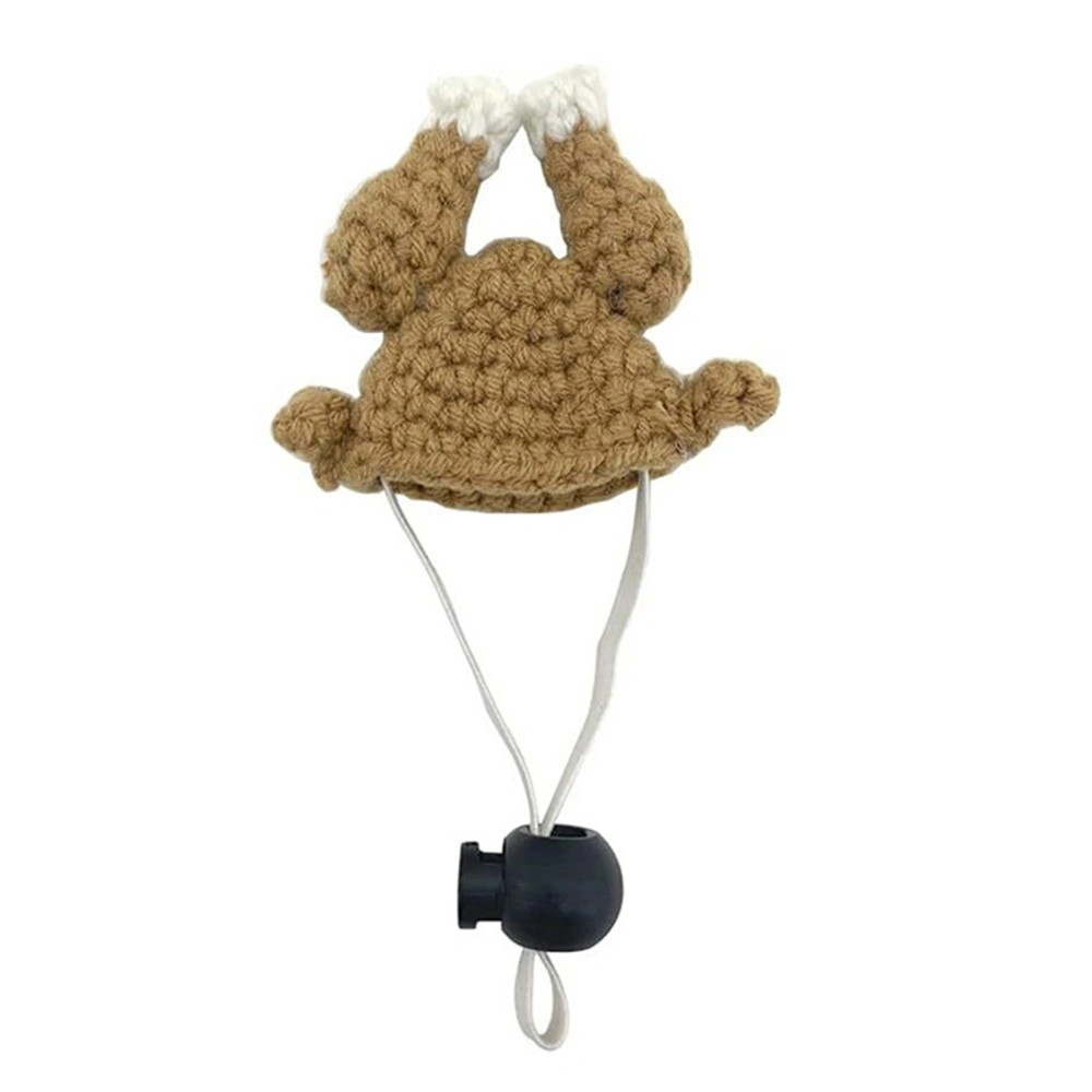 Pet Turkey Hat, Cute Funny Soft Knitted Hat for Small Animals