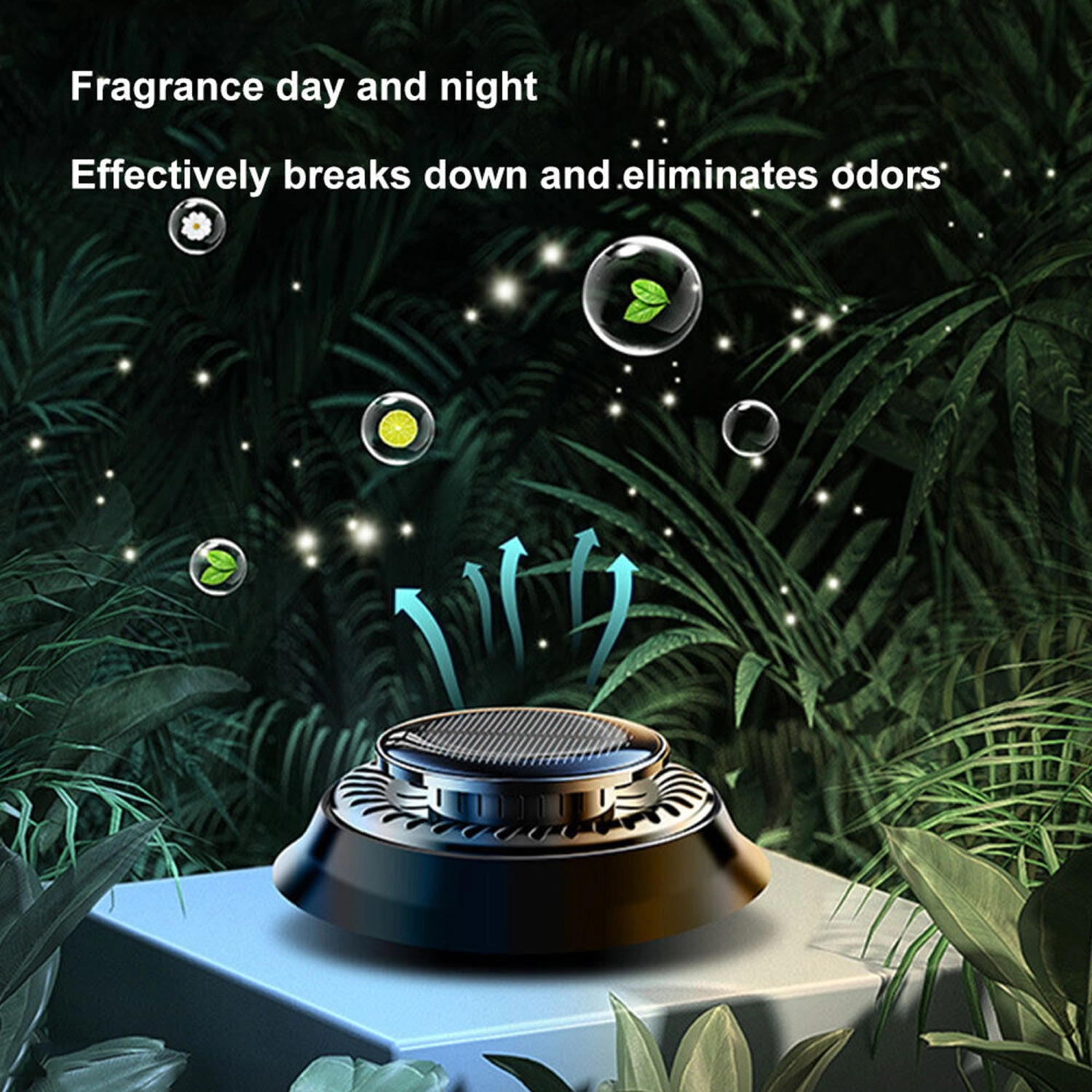 Car Air Freshener, Spacecraft Shape Auto Rotating Car Diffuser 
