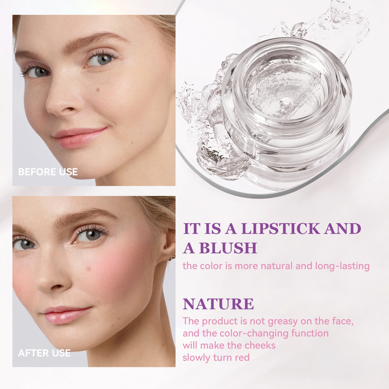 Face Blush, Contour & Highlight Face, Color Changing Face Blush