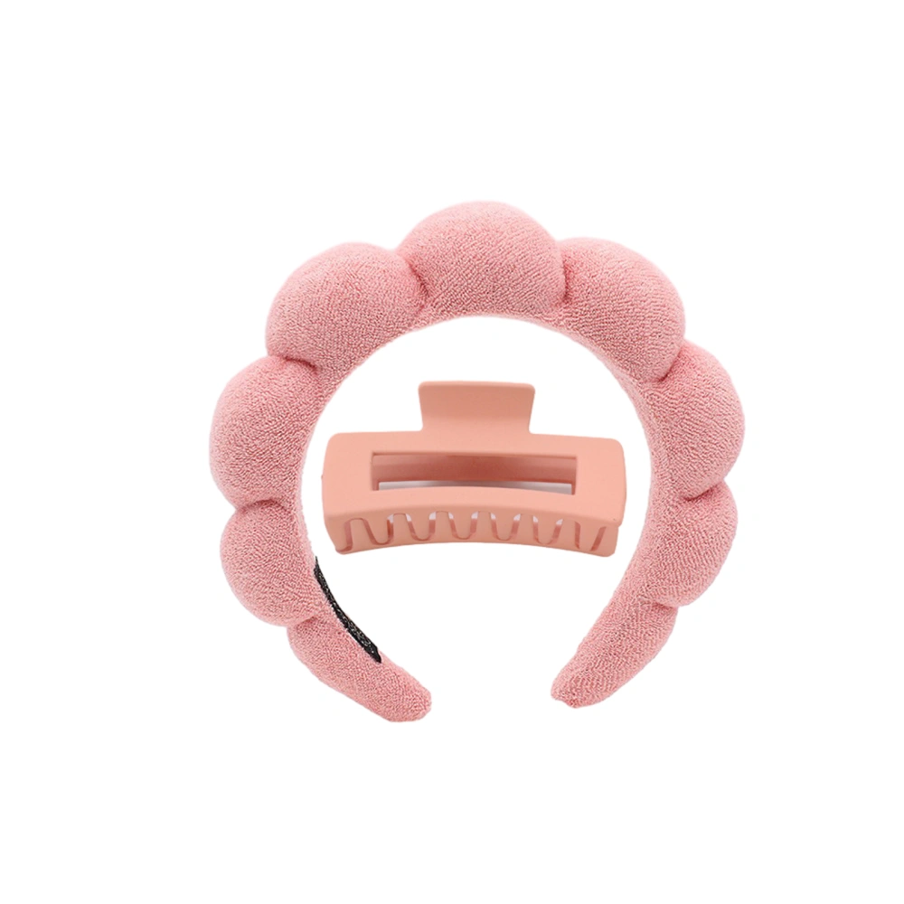 Women Headband Shark Clip Sets Facial Beauty Routine Cloud Headband