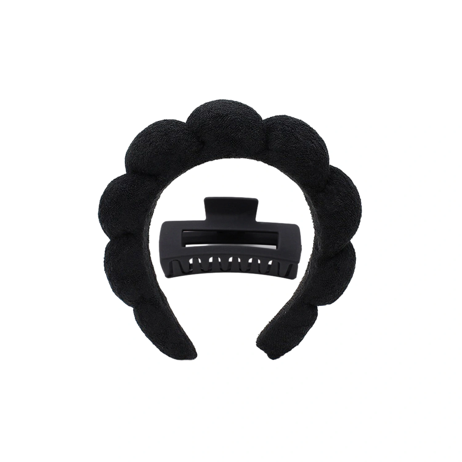 Women Headband Shark Clip Sets Facial Beauty Routine Cloud Headband