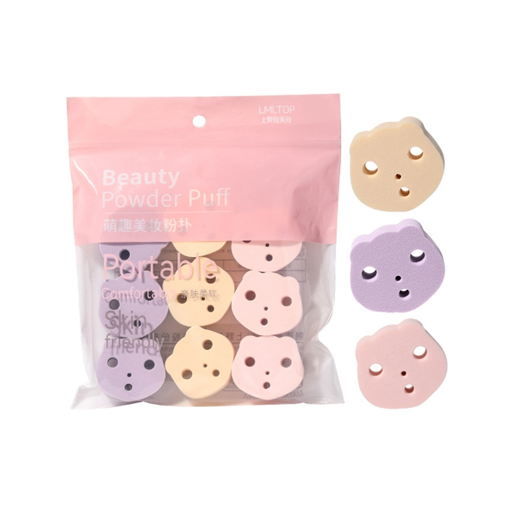 9PCS Makeup Powder Puff Portable Soft Beauty Powder for Face Body