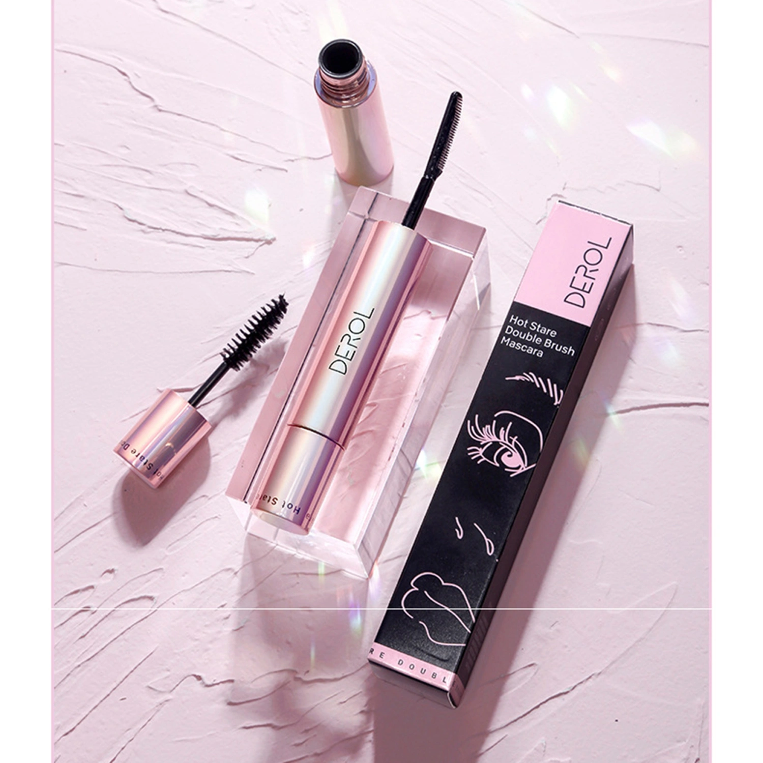 Double Head Mascara Waterproof Long-Lasting Smudge-Proof Mascara