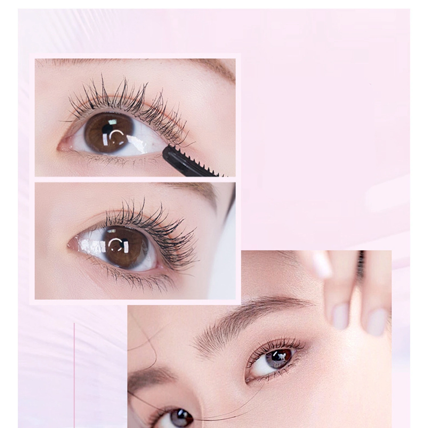 Double Head Mascara Waterproof Long-Lasting Smudge-Proof Mascara
