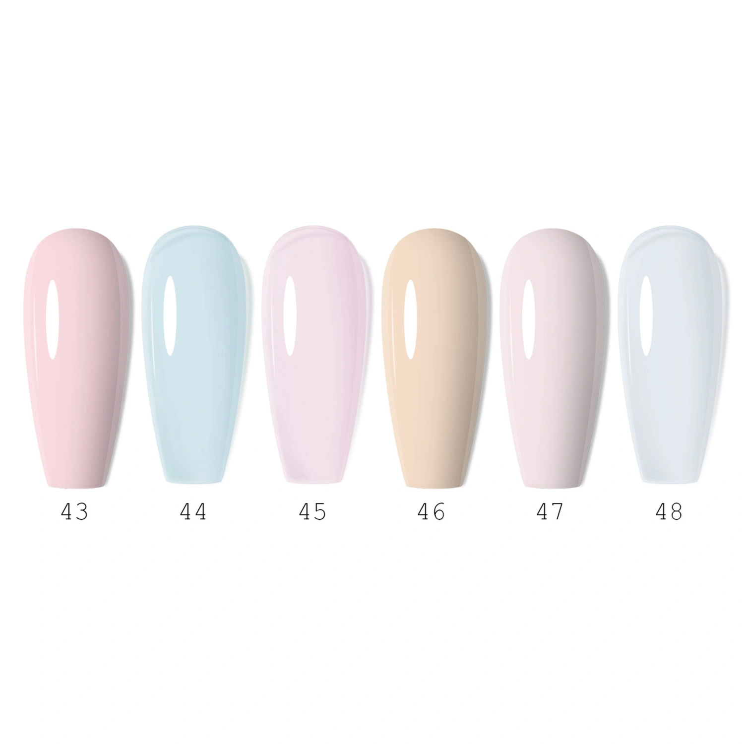 One Step Gel Polish Set 6 Colors Soak off LED UV Nail Gel Polish