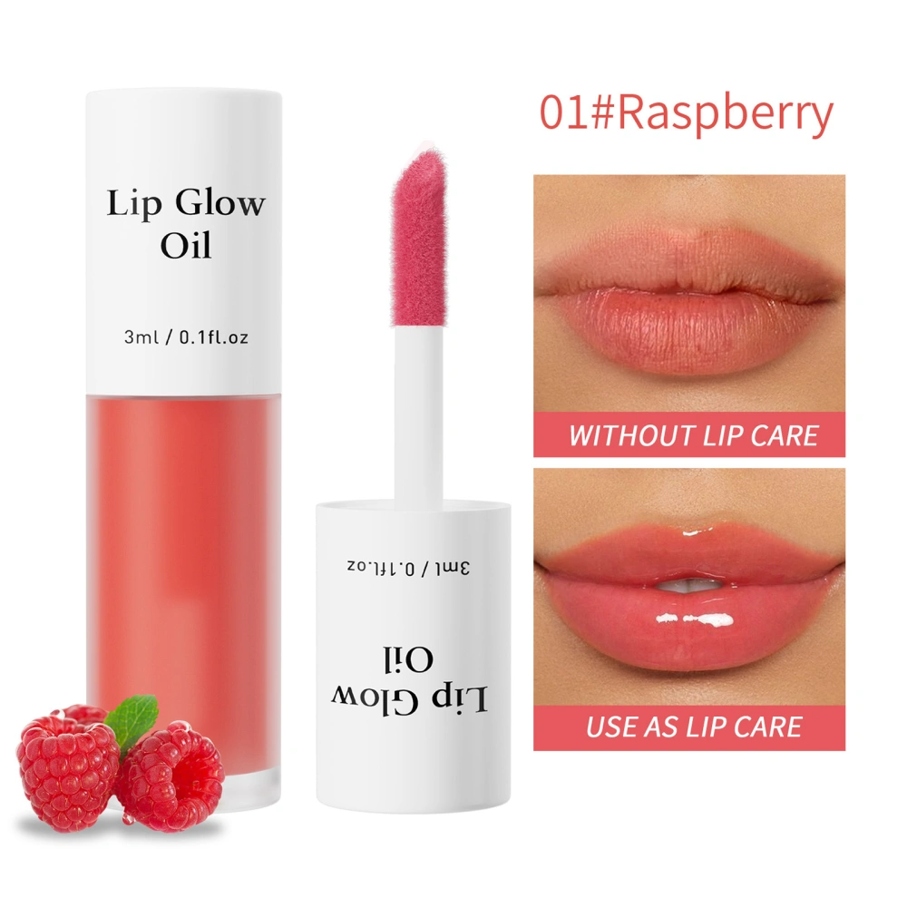 Fruit Flavored Lip Oil Moisturizing Treatment Nourishing Lip Gloss