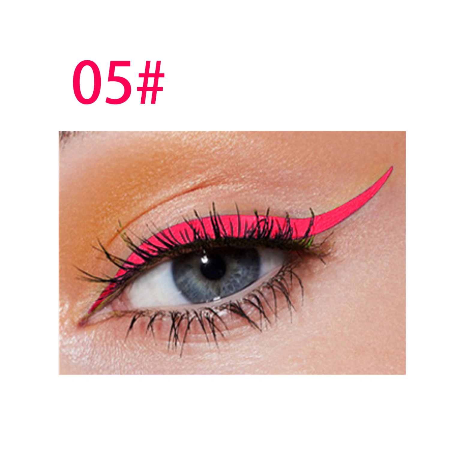 Neon Eyeliner Pen Quick Drying Luminous UV Liquid Eyeliner for Women 