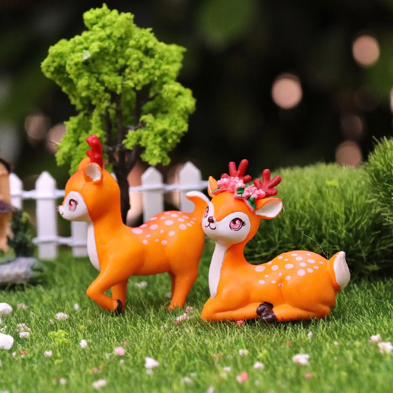 Micro Landscape Cute Cartoon Animal Resin Crafts