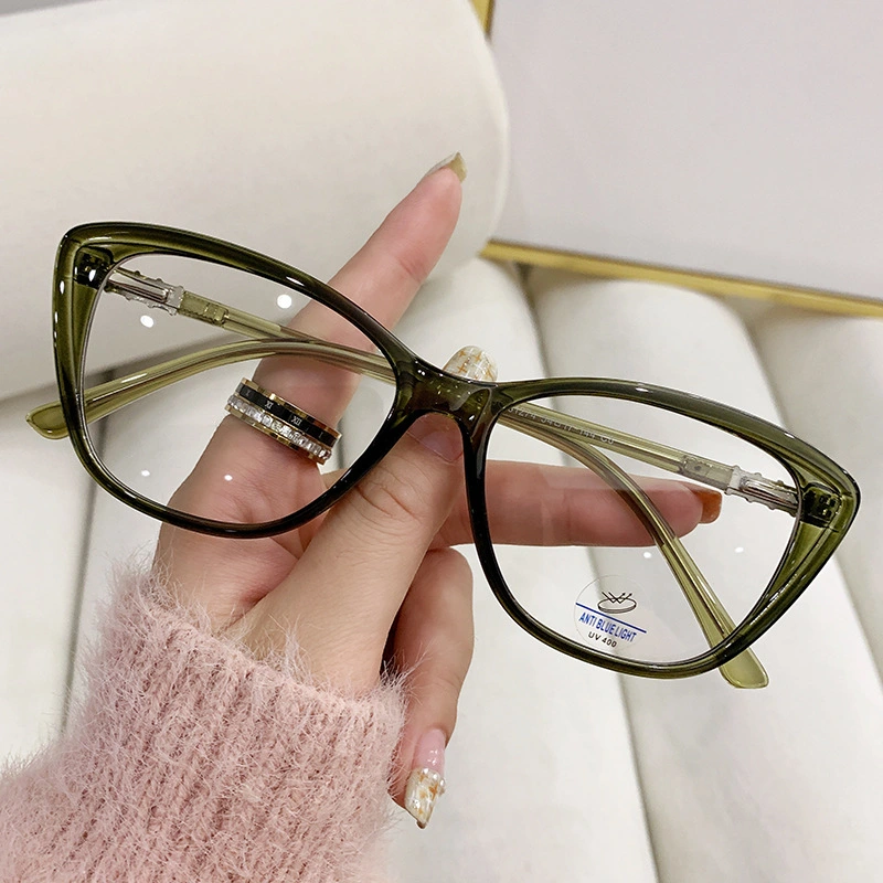 Cat Eye Slimming Glasses Frame Plain All-match Anti-blue Light Glasses