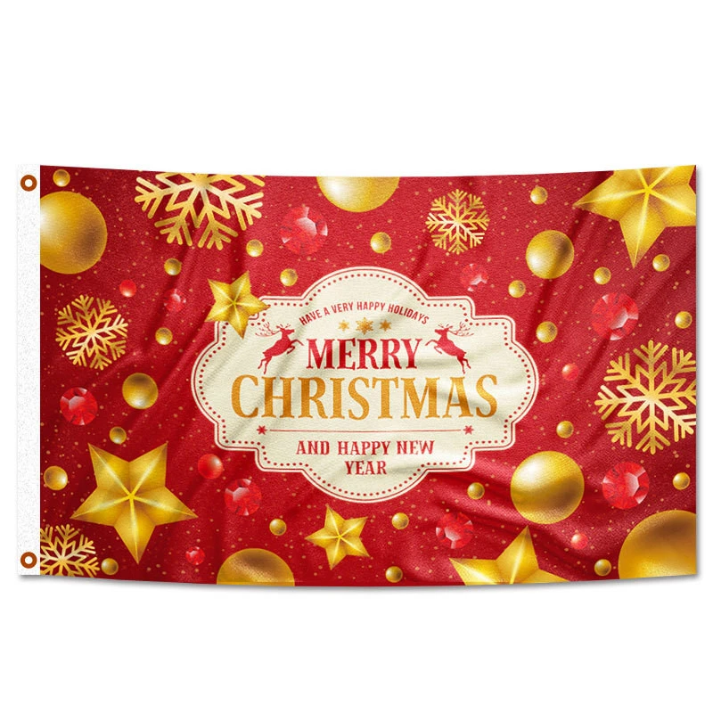 Christmas Party Decoration Festival Flag