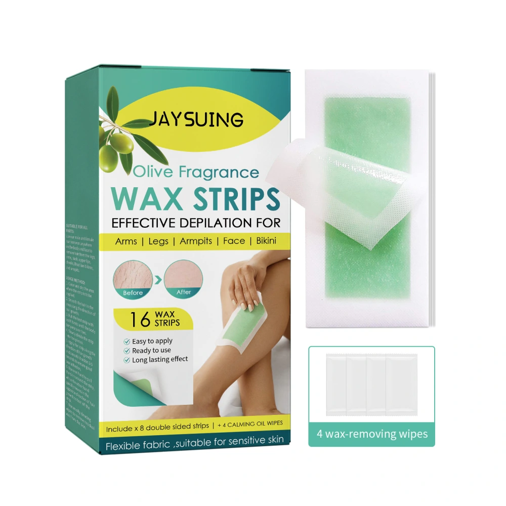 Wax Strips for Hair Depilate, Waxing Strips for Legs, Body, Upper Lip