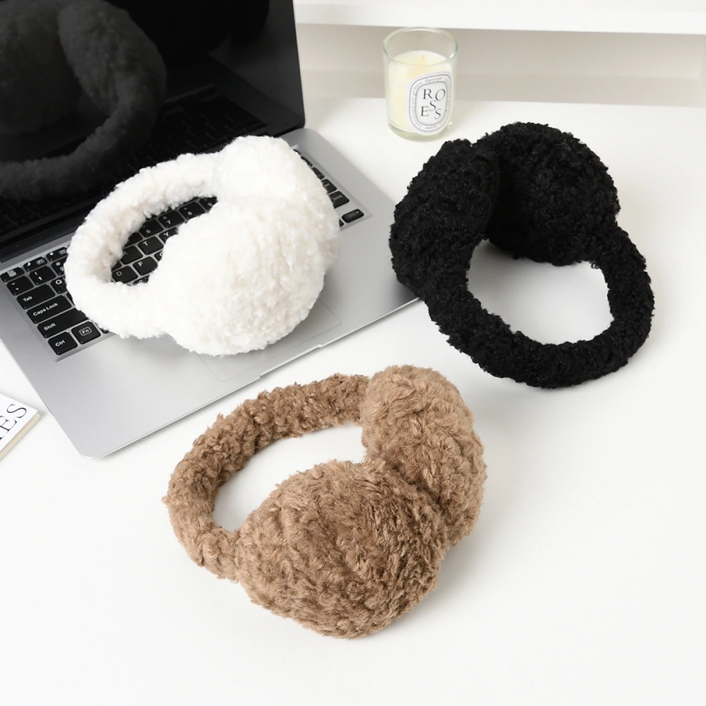 Winter Warm Men's And Women's Earmuffs Thickened Fleece-lined Earmuffs