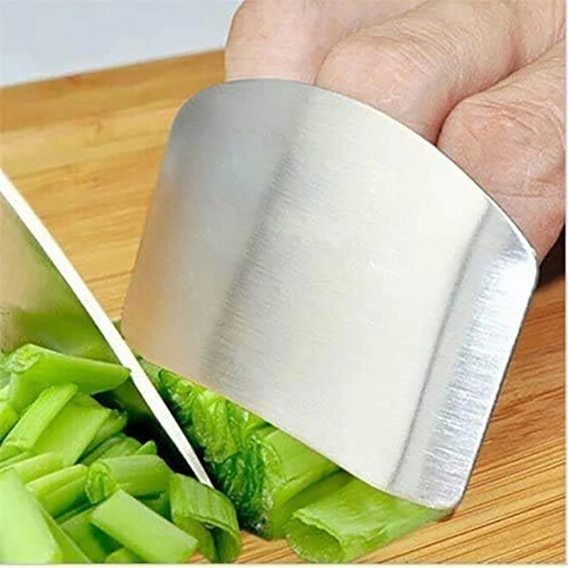 Stainless Steel Household Multi-functional Cut-proof Vegetable Cutting Kitchen Finger Protector