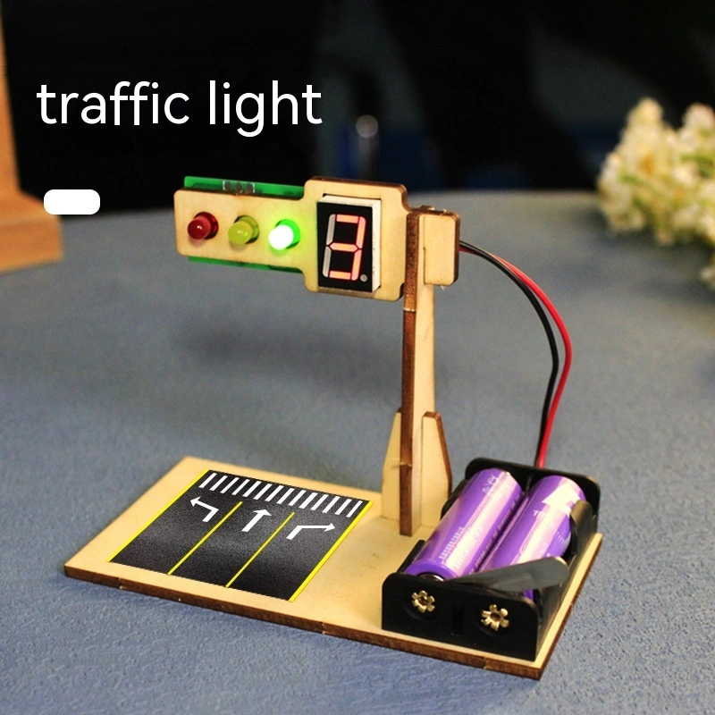 Intelligent Traffic Signal Lights For Children Diy Handmade Materials