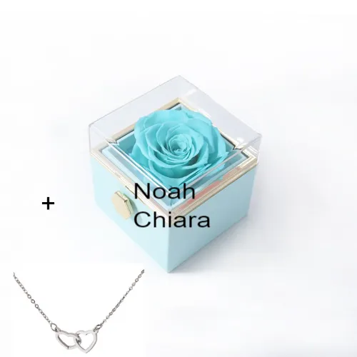 Noah and Chiara engraved on necklace