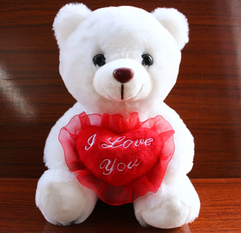 Love Colorful Luminous Bear Recording Hug Plush Toy Doll Birthday Gift