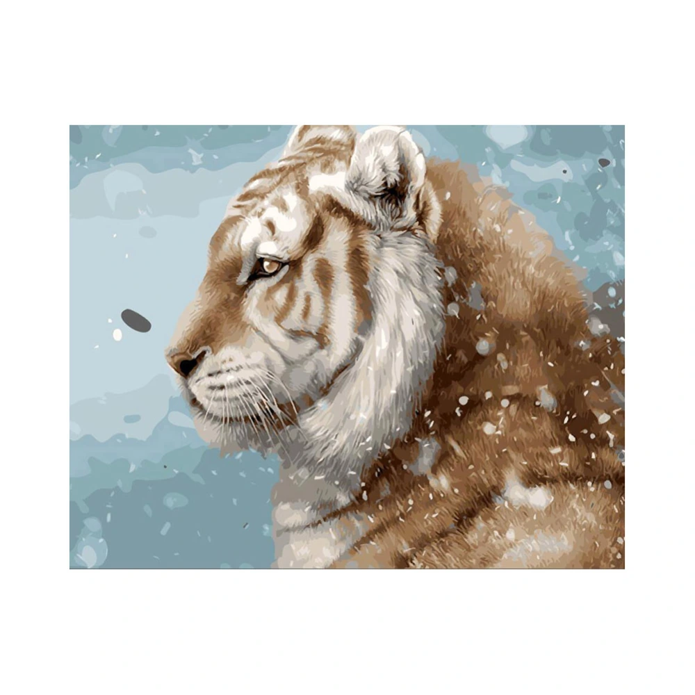 DIY Digital Oil Painting Tiger Series