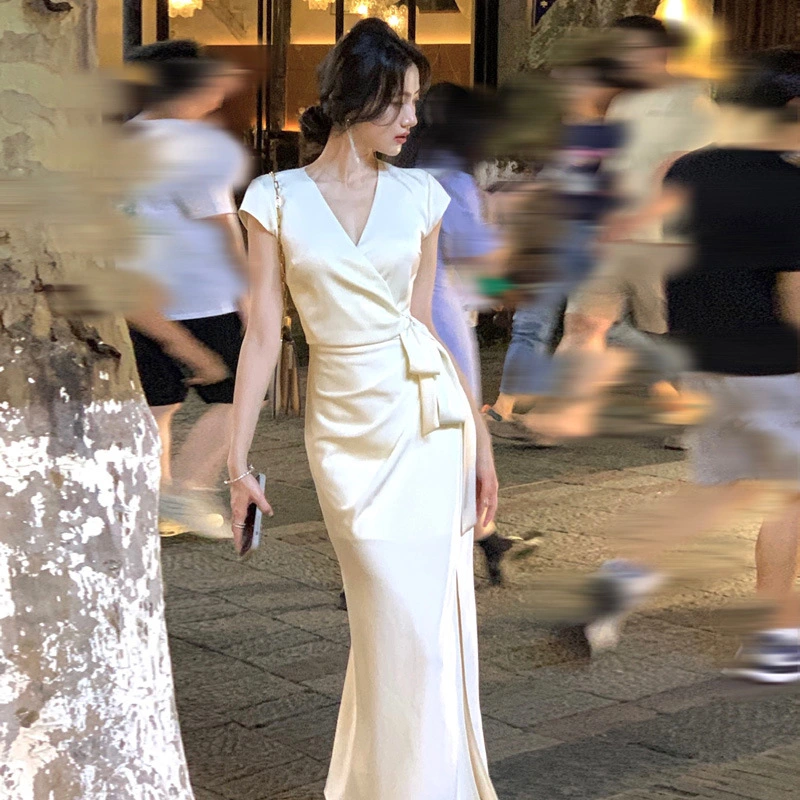 Yellow Shirt Seaside Vacation Dress