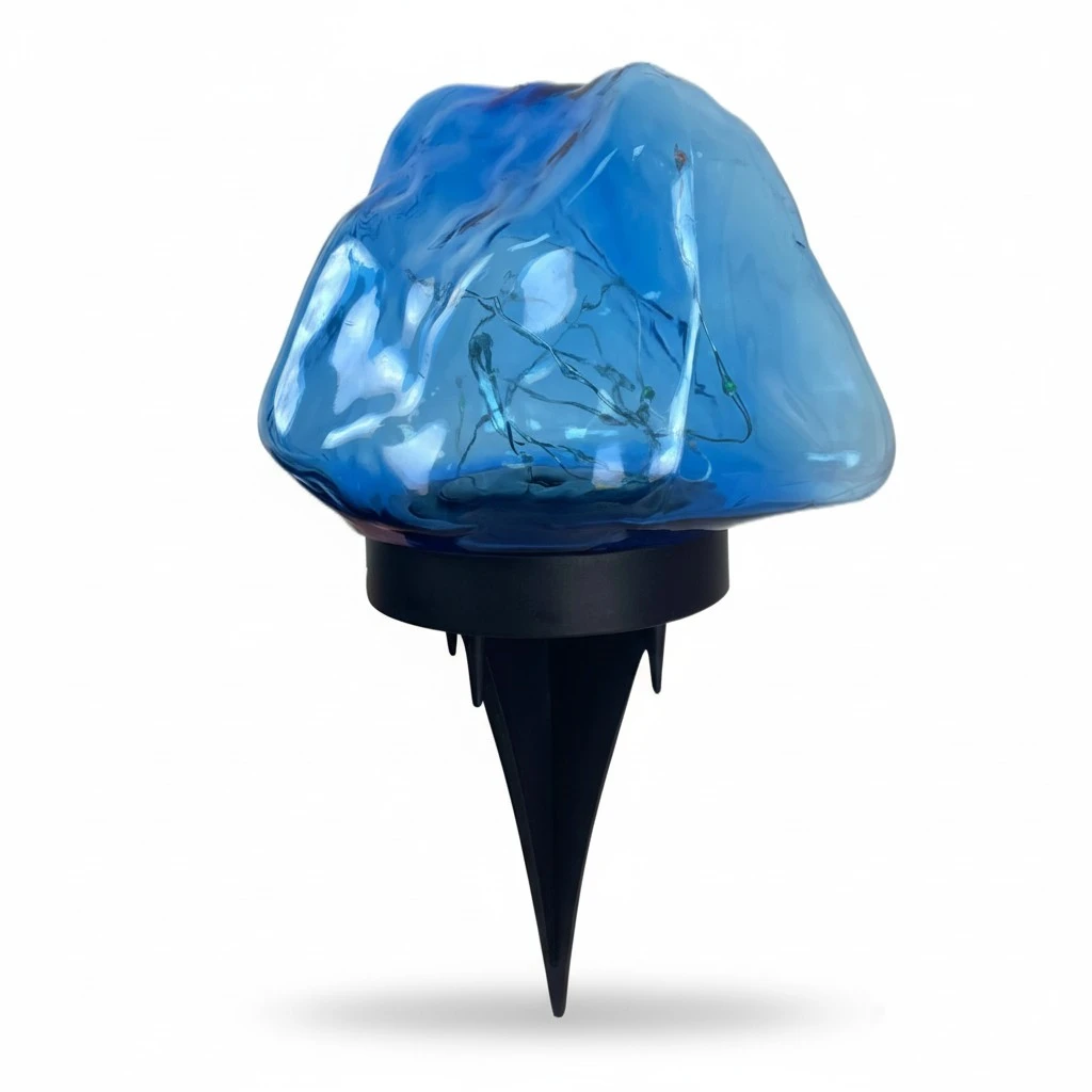 Crystal Rock Lights Outdoor Solar Powered Garden Lights Stake Lights