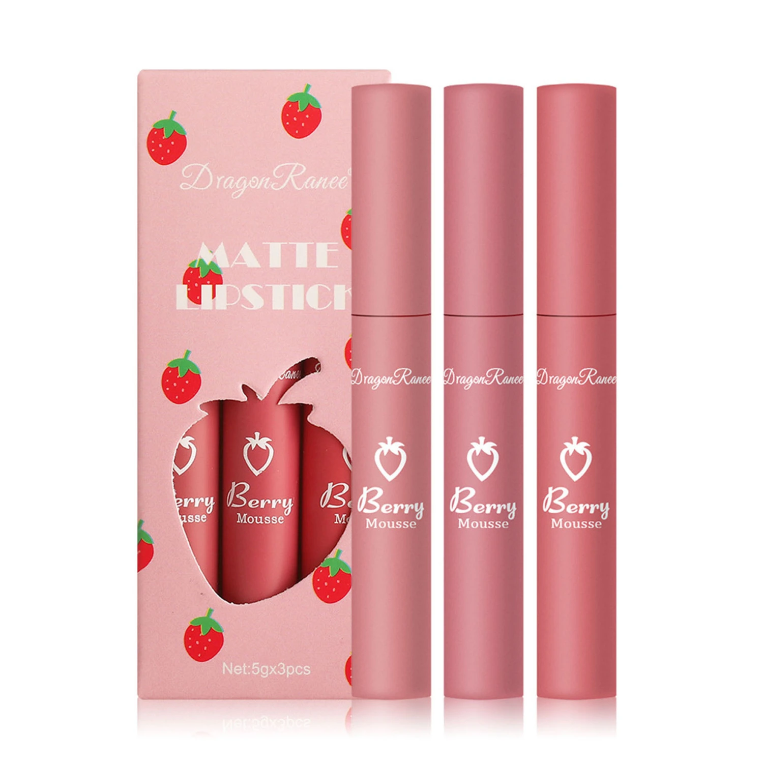 Matte Lipgloss Set,Waterproof and Smudgeproof Non-Stick Cup Lipsticks
