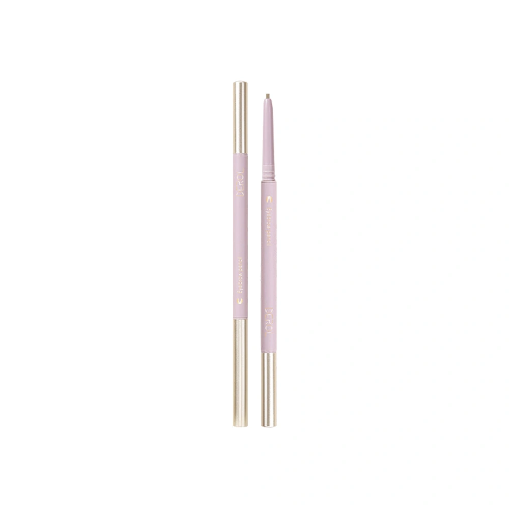 Eyebrow Pencil, 1.5mm Super Fine Dual End Waterproof Natural Cosmetics