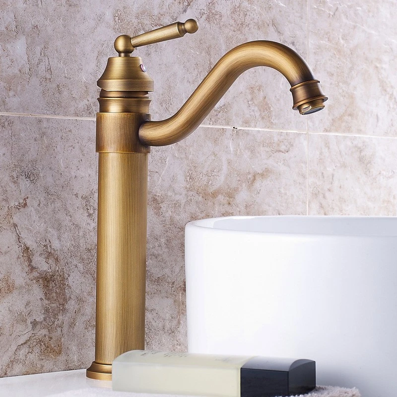 Copper Antique Bathroom Basin Faucet