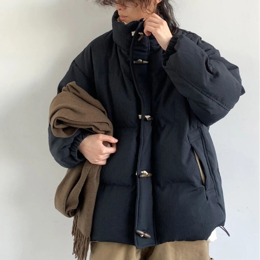 Loose Tibetan Blue Patchwork Thickened Warm Jacket