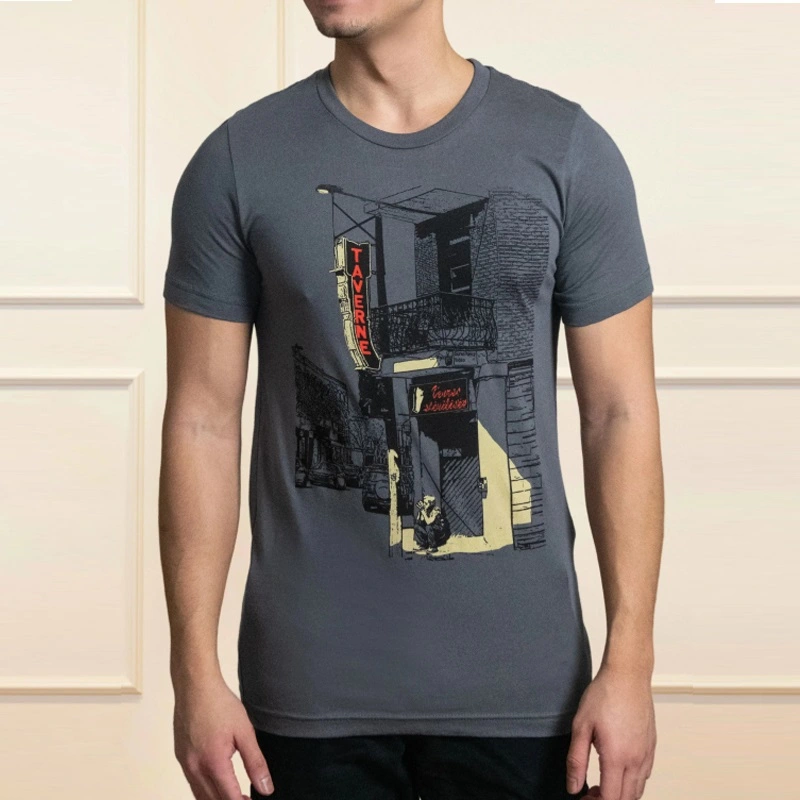 European And American Digital Printing Casual Round Neck T-shirt