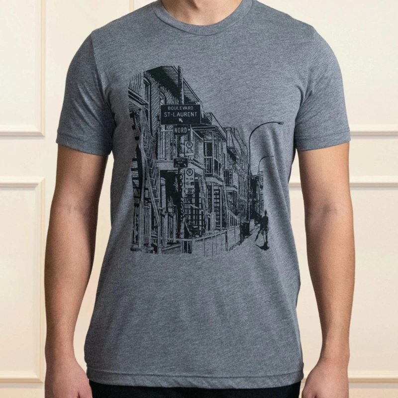 European And American Digital Printing Casual Round Neck T-shirt