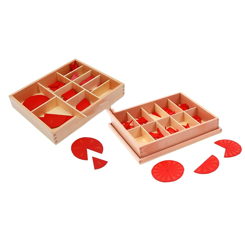 Montessori Primary School Mathematics Teaching Aids Wooden Round Decomposition Angle Meter