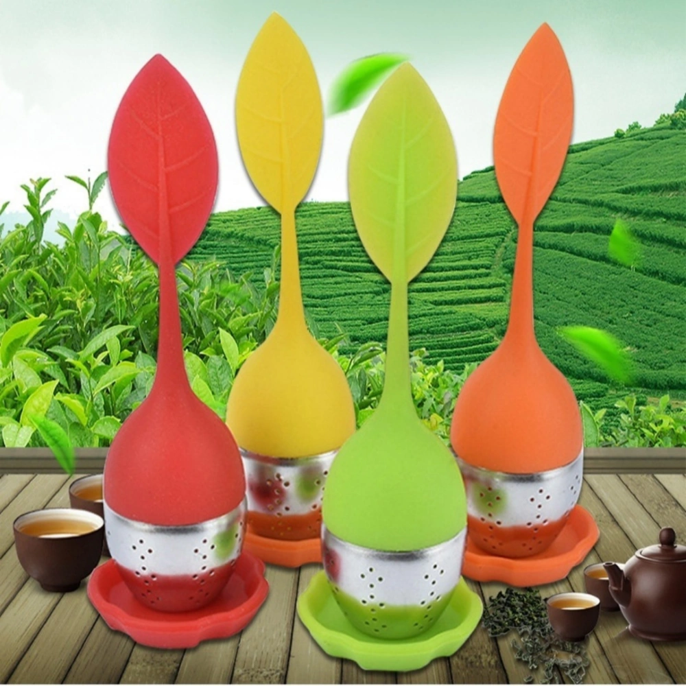 Big Eyes 304 Does Not Stainless Steel Tea Strainers Silicone Tea Maker Gift Tea Filter Tool