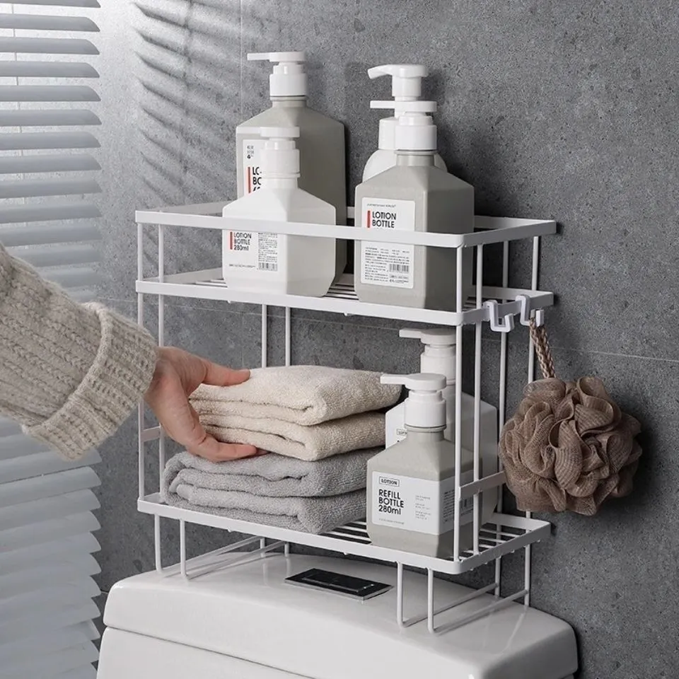 Punch-free Toilet Rack Bathroom Sundries Storage