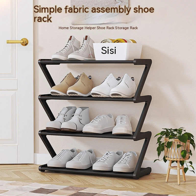 Household Simple Shoe Rack Assembly Z-type Non-woven Fabric