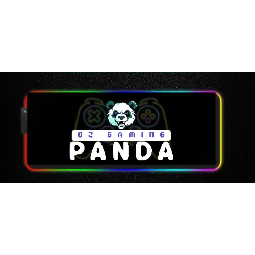 OZ Gaming Panda RGB LED Luminous Mouse Pad